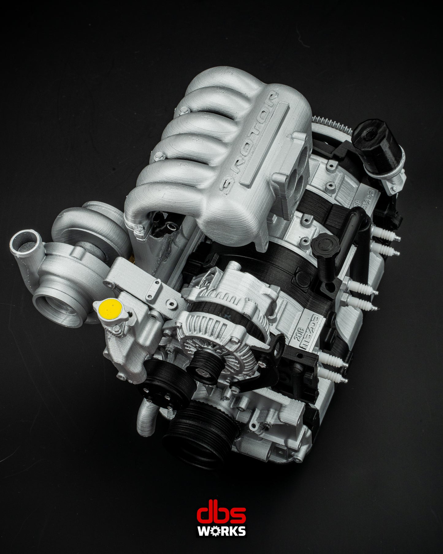 1/4 Mazda 20B Rotary Engine - Assembled
