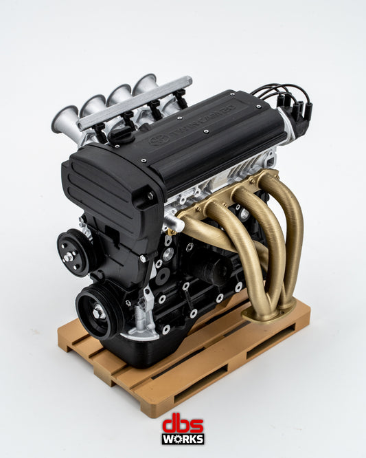 1/4 Toyota 4A-GE 20V Blacktop Engine - Assembled