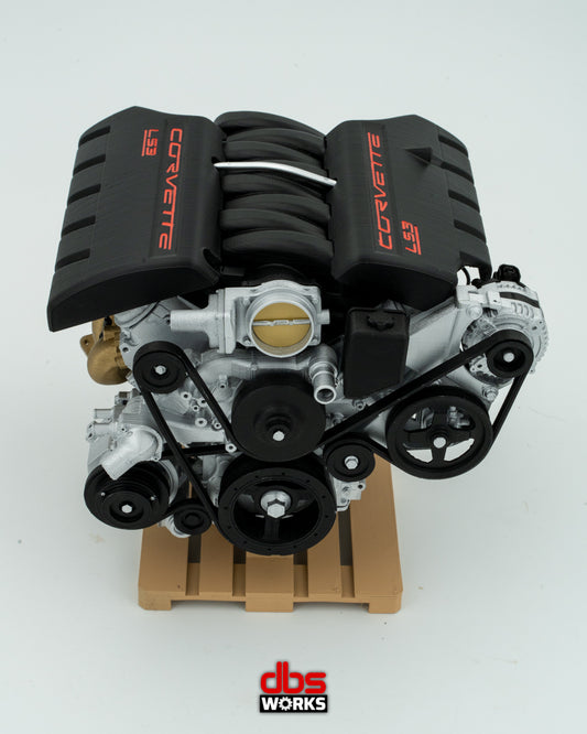 1/4 Corvette C6 LS3 Scale Engine - Assembled
