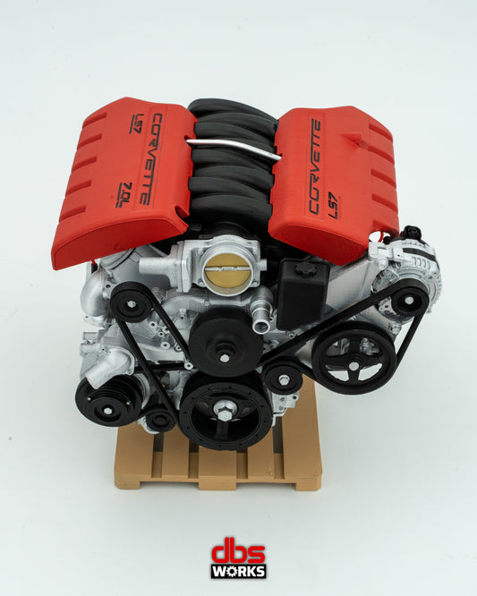 1/4 Corvette Z06 LS7 7.0 L Scale Engine - Assembled