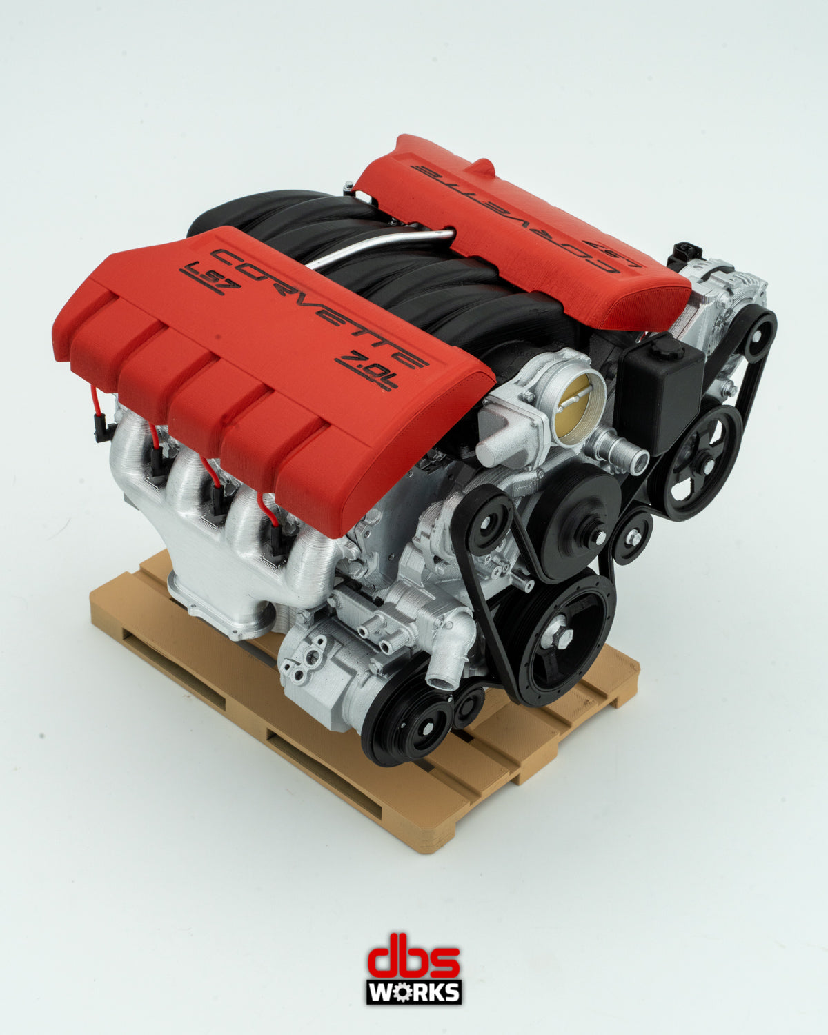 1/4 Corvette Z06 LS7 7.0 L Scale Engine - Assembled