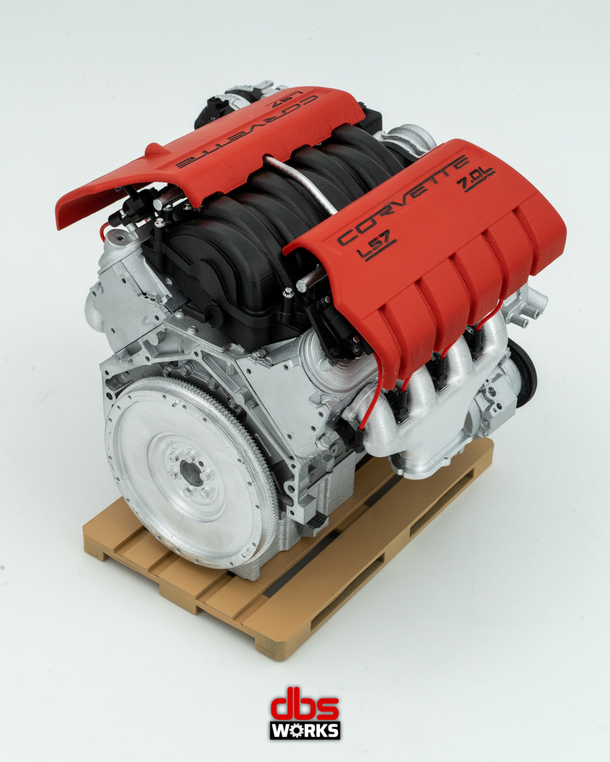 1/4 Corvette Z06 LS7 7.0 L Scale Engine - Assembled