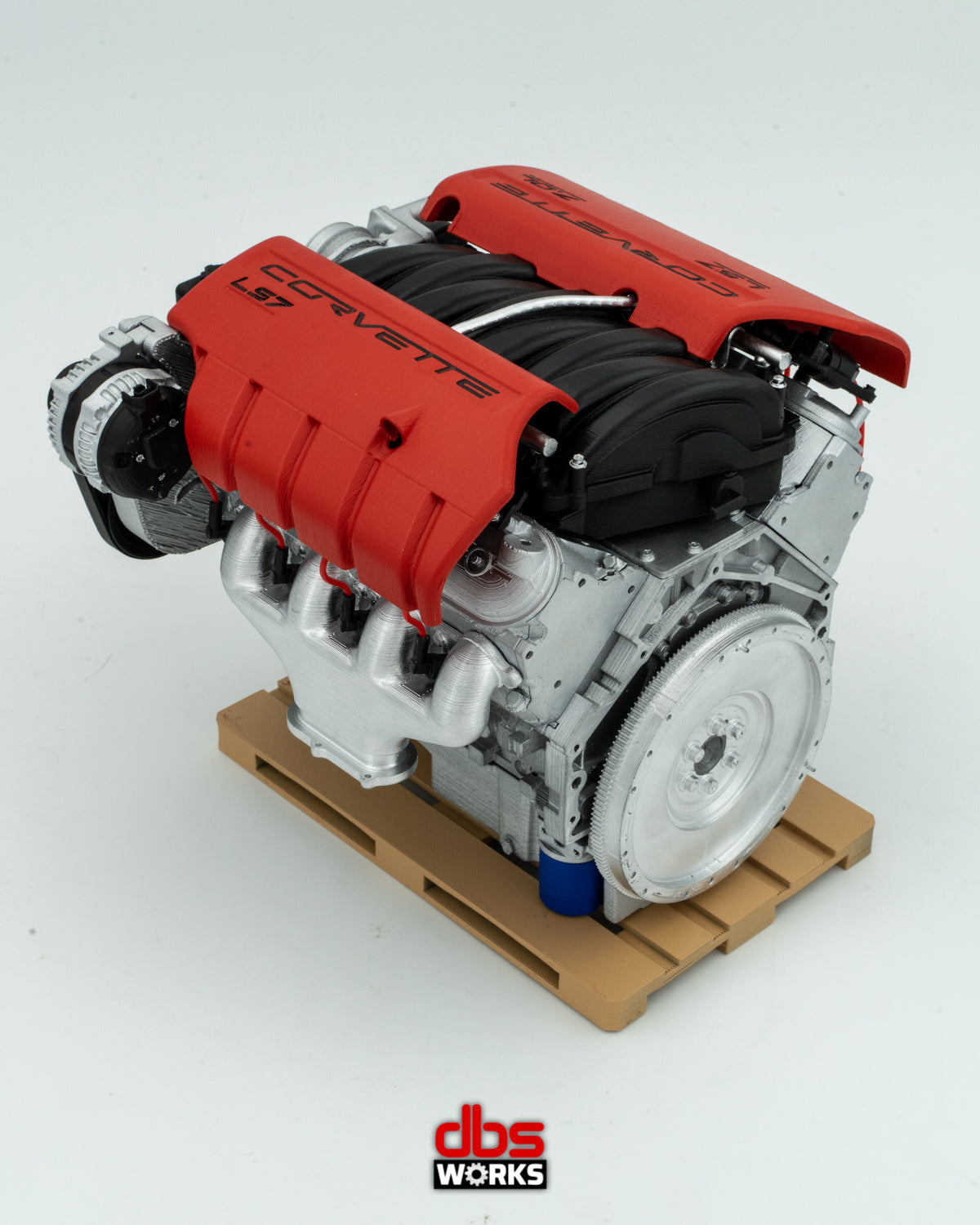 1/4 Corvette Z06 LS7 7.0 L Scale Engine - Assembled