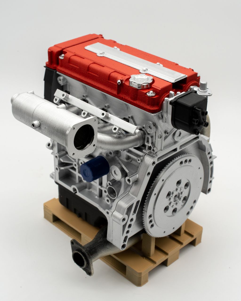 1/4 B-Series (B16/B18) RED Scale Engine – Assembled