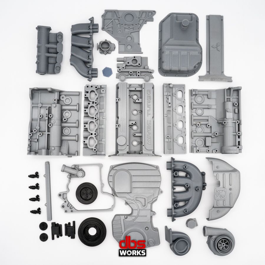 1/4 4G63T MIVEC (Mitsubishi Lancer Evolution IX) Scale Engine