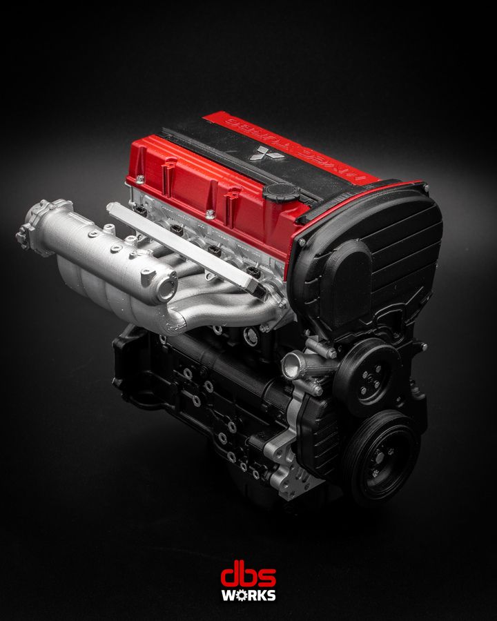 1/4 4G63T MIVEC (Mitsubishi Lancer Evolution IX) Scale Engine