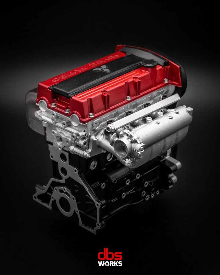 1/4 4G63T MIVEC (Mitsubishi Lancer Evolution IX) Scale Engine