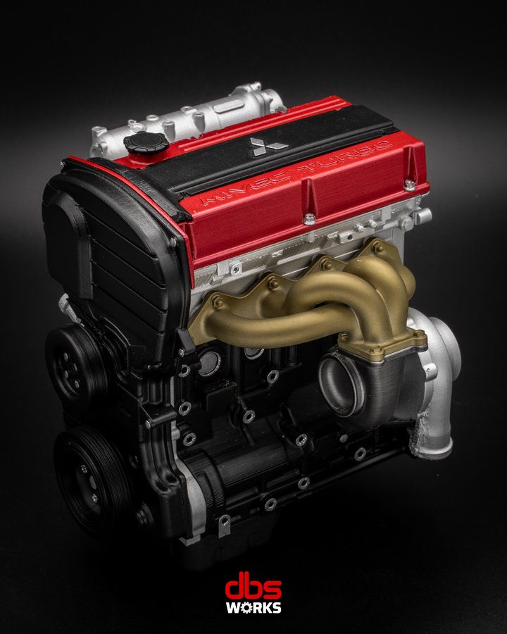 1/4 4G63T MIVEC (Mitsubishi Lancer Evolution IX) Scale Engine