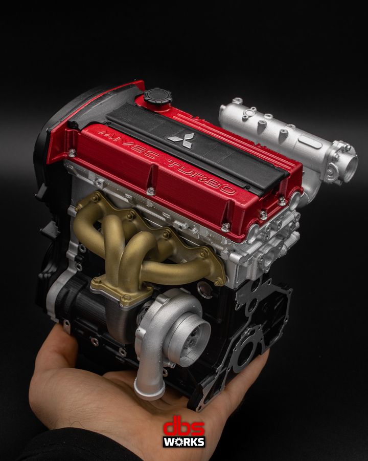 1/4 4G63T MIVEC (Mitsubishi Lancer Evolution IX) Scale Engine