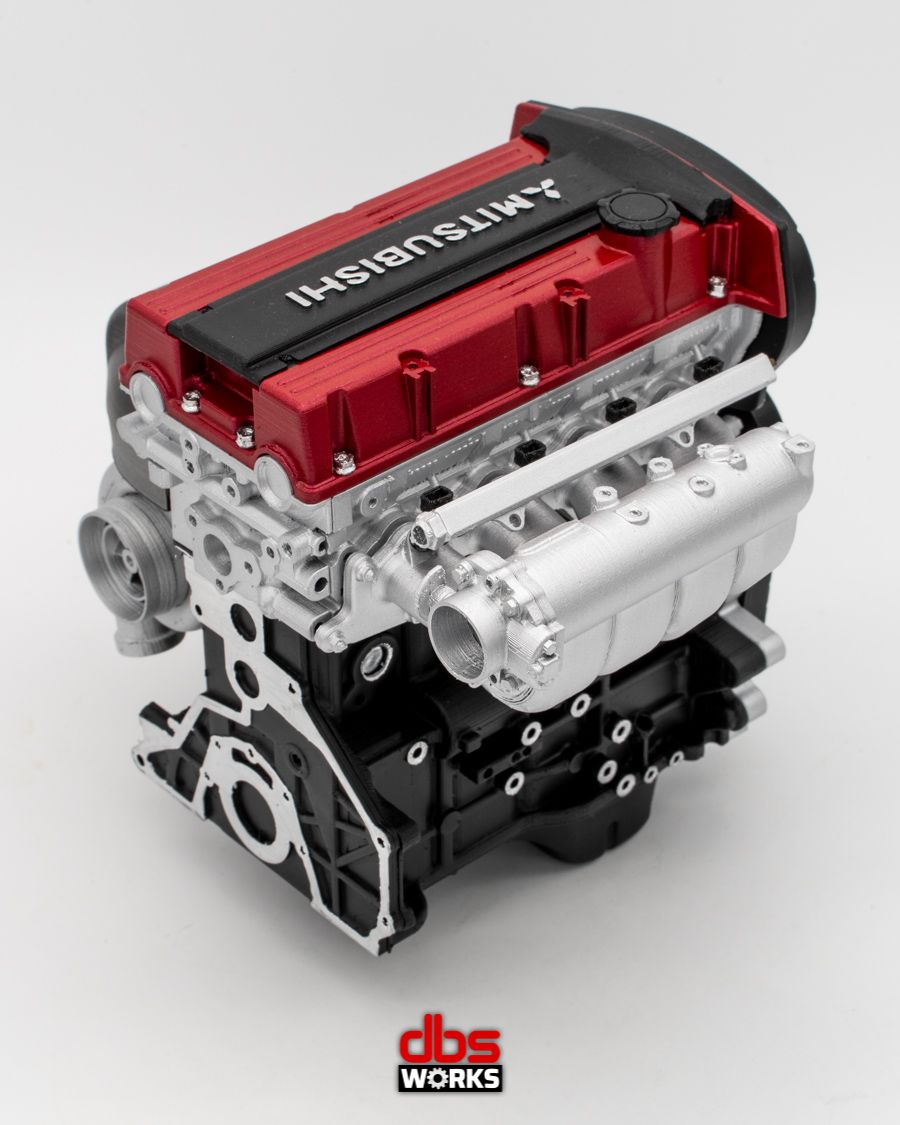1/4 4G63T Non-MIVEC (Mitsubishi Lancer Evolution IX) Scale Engine