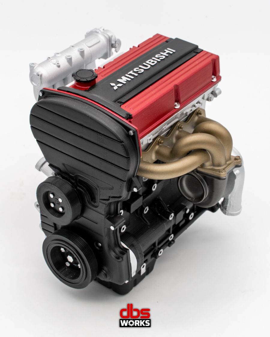 1/4 4G63T Non-MIVEC (Mitsubishi Lancer Evolution IX) Scale Engine
