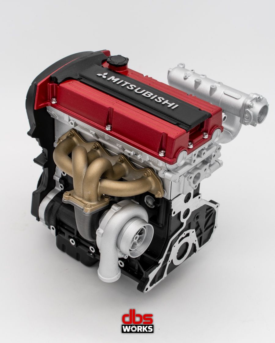 1/4 4G63T Non-MIVEC (Mitsubishi Lancer Evolution IX) Scale Engine