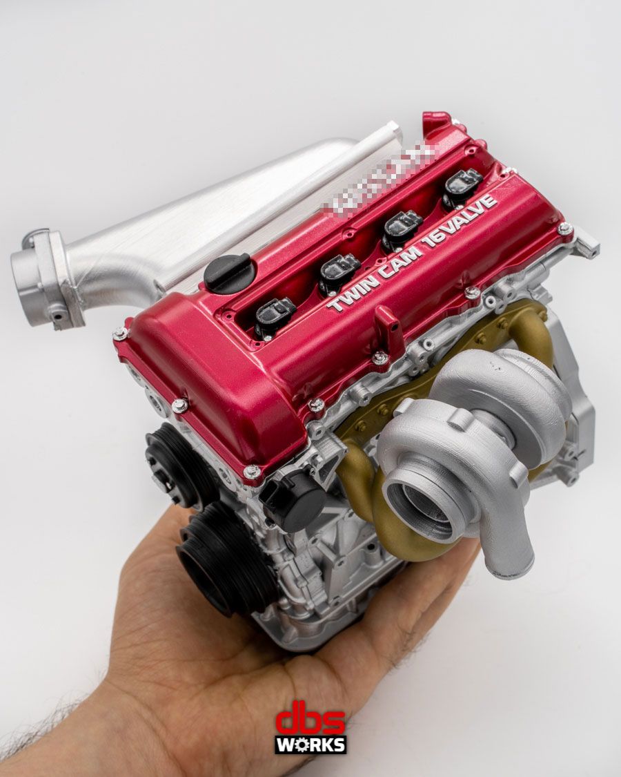 1/4 SR20DET S13 Redtop Scale Engine - Assembled