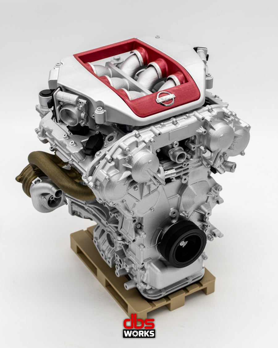 1/4 VR38DETT (Nissan GT-R R35) Scale Engine - Assembled