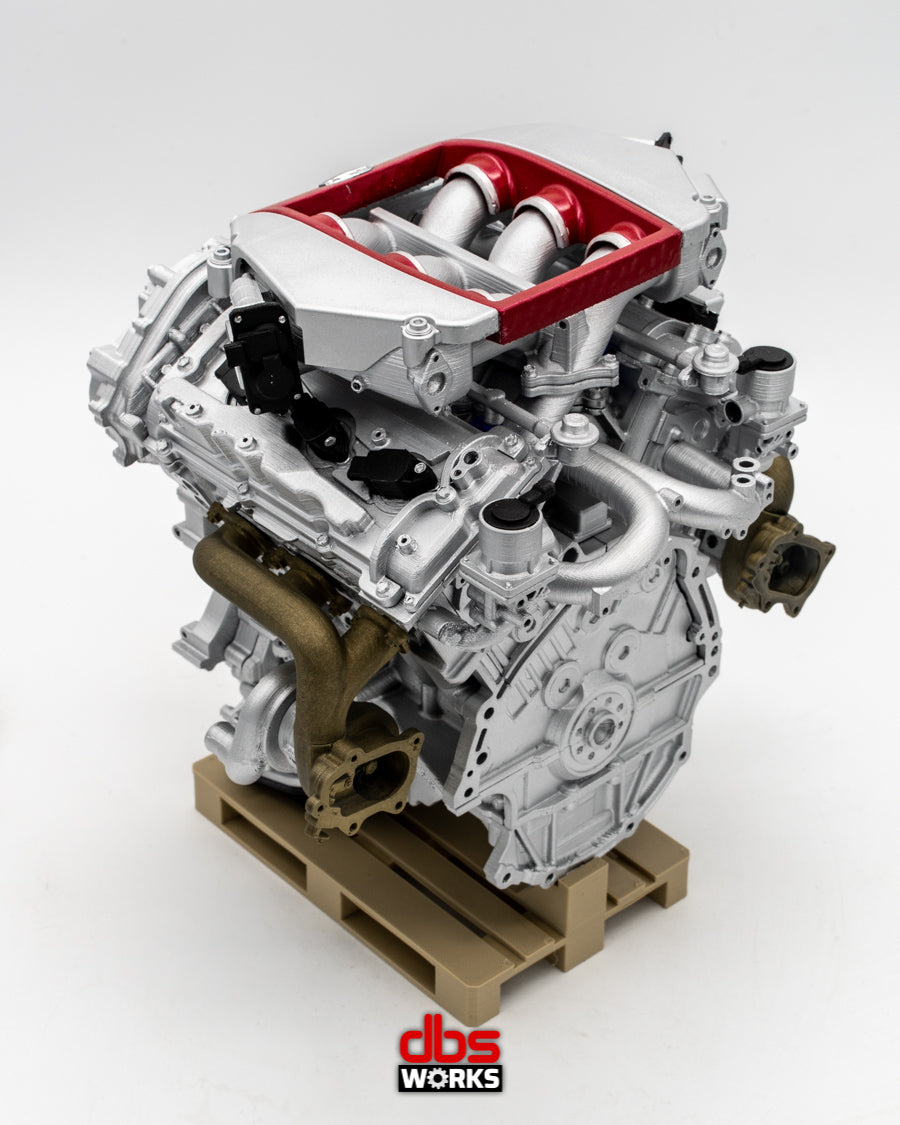 1/4 VR38DETT (Nissan GT-R R35) Scale Engine - Assembled