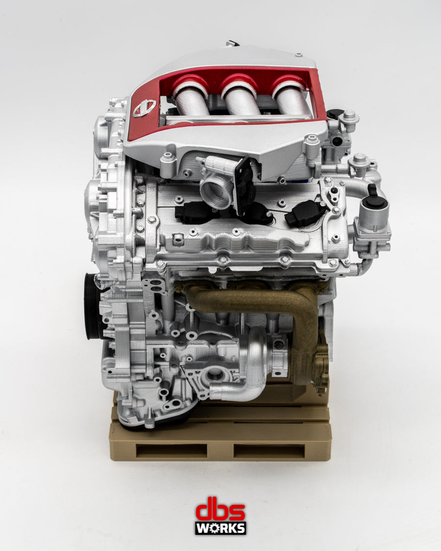 1/4 VR38DETT (Nissan GT-R R35) Scale Engine - Assembled