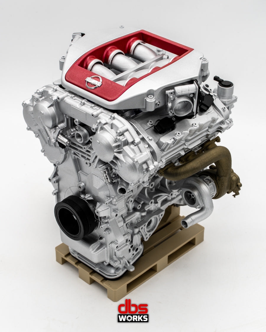 1/4 VR38DETT (Nissan GT-R R35) Scale Engine - Assembled