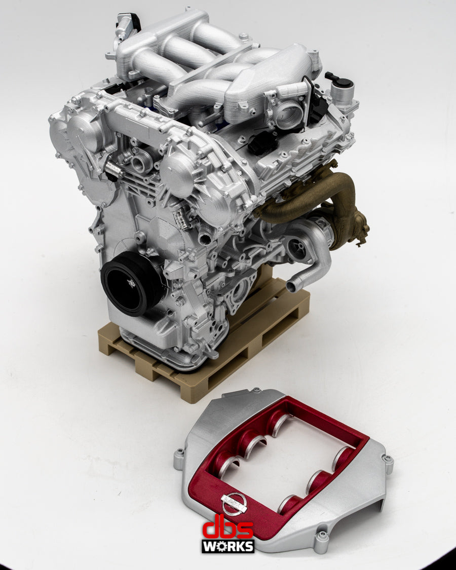 1/4 VR38DETT (Nissan GT-R R35) Scale Engine - Assembled