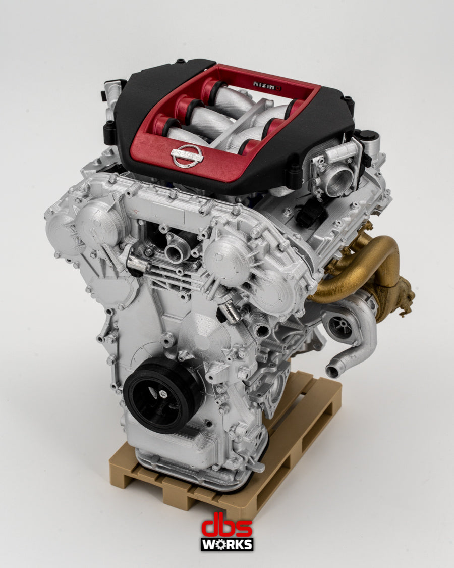 1/4 VR38DETT NISMO (Nissan GT-R R35) Scale Engine - Assembled