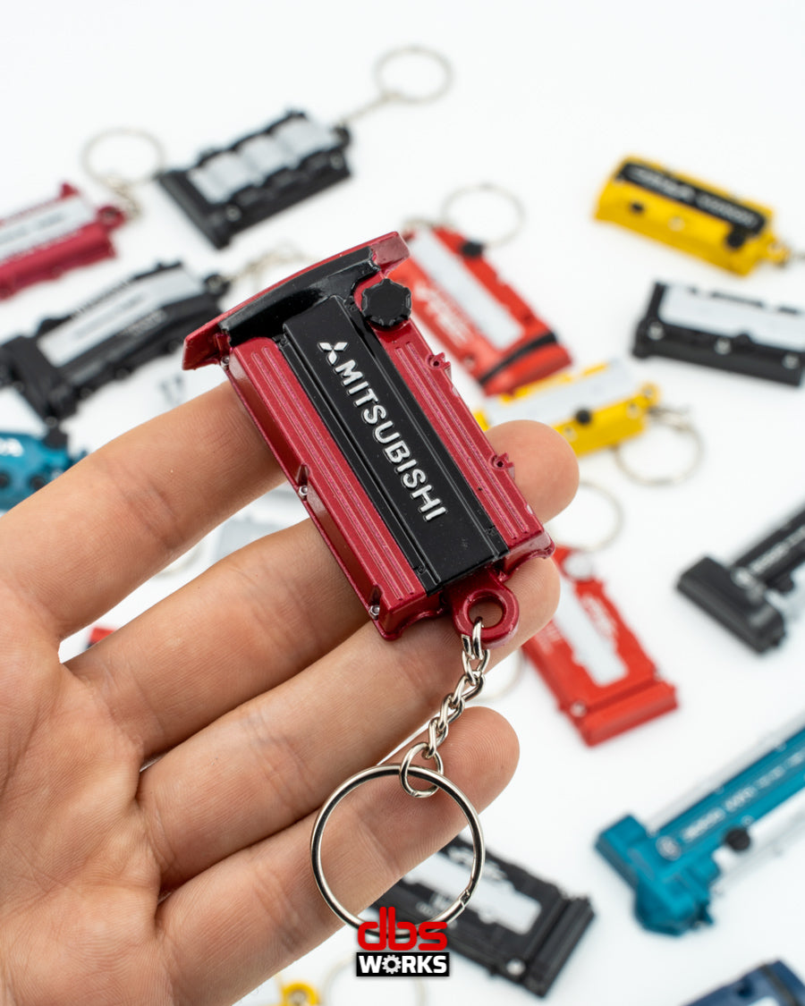 4G63T (Lancer Evolution) valve cover keychain dbsworks