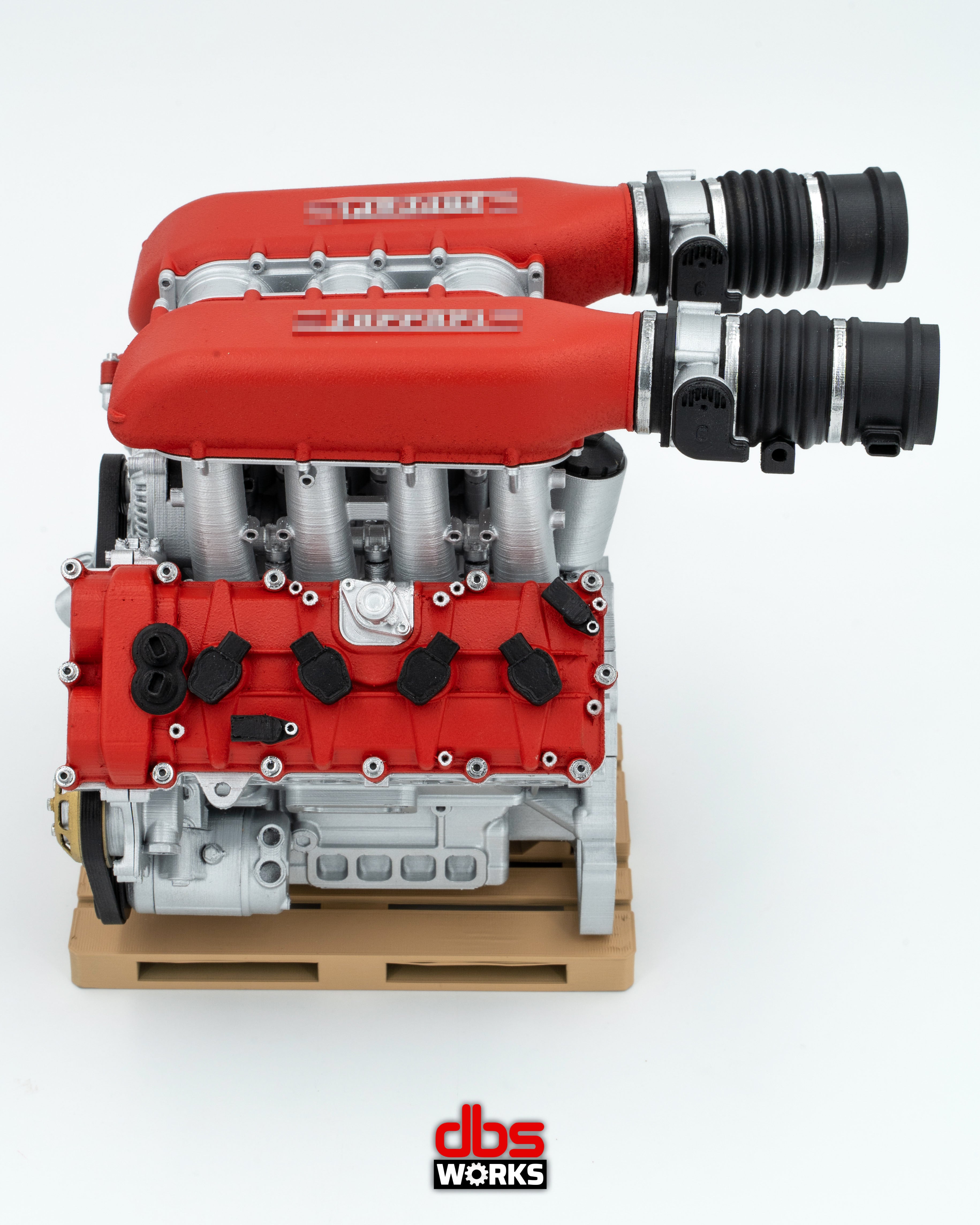 Ferrari フェラーリ　458　F136 FB (Ferrari 458) エンジン - 組み立て済み - レッド