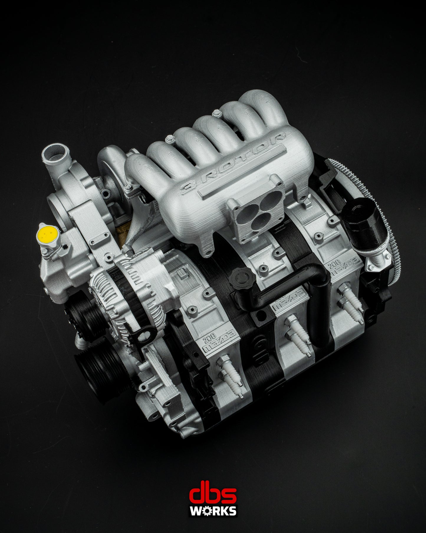 1/4 Mazda 20B Rotary Engine - Assembled