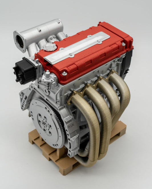 1/4 B-Series (B16/B18) RED Scale Engine – Assembled