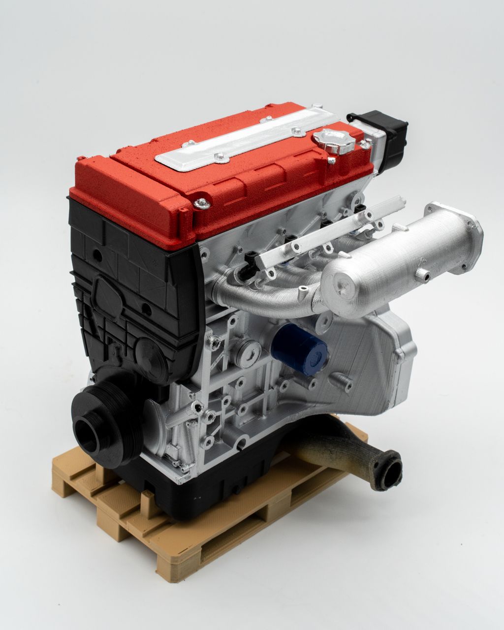 1/4 B-Series (B16/B18) RED Scale Engine – Assembled