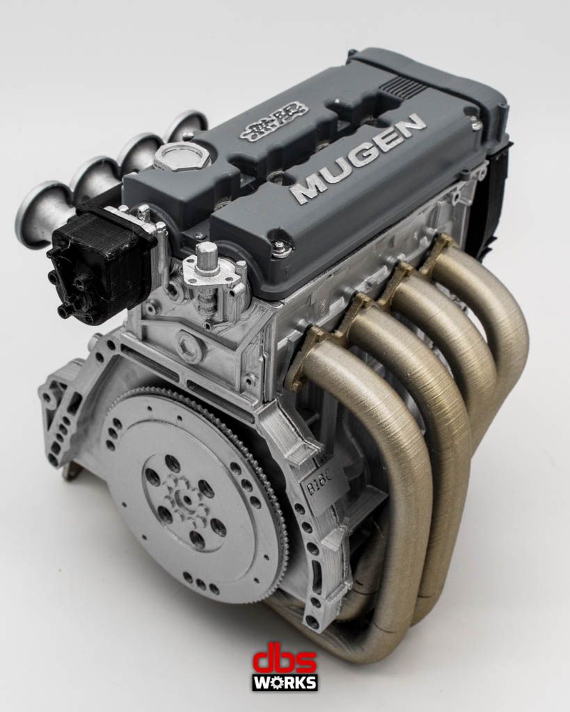 1/4 B-Series (B16/B18) MUGEN Scale Engine – Assembled