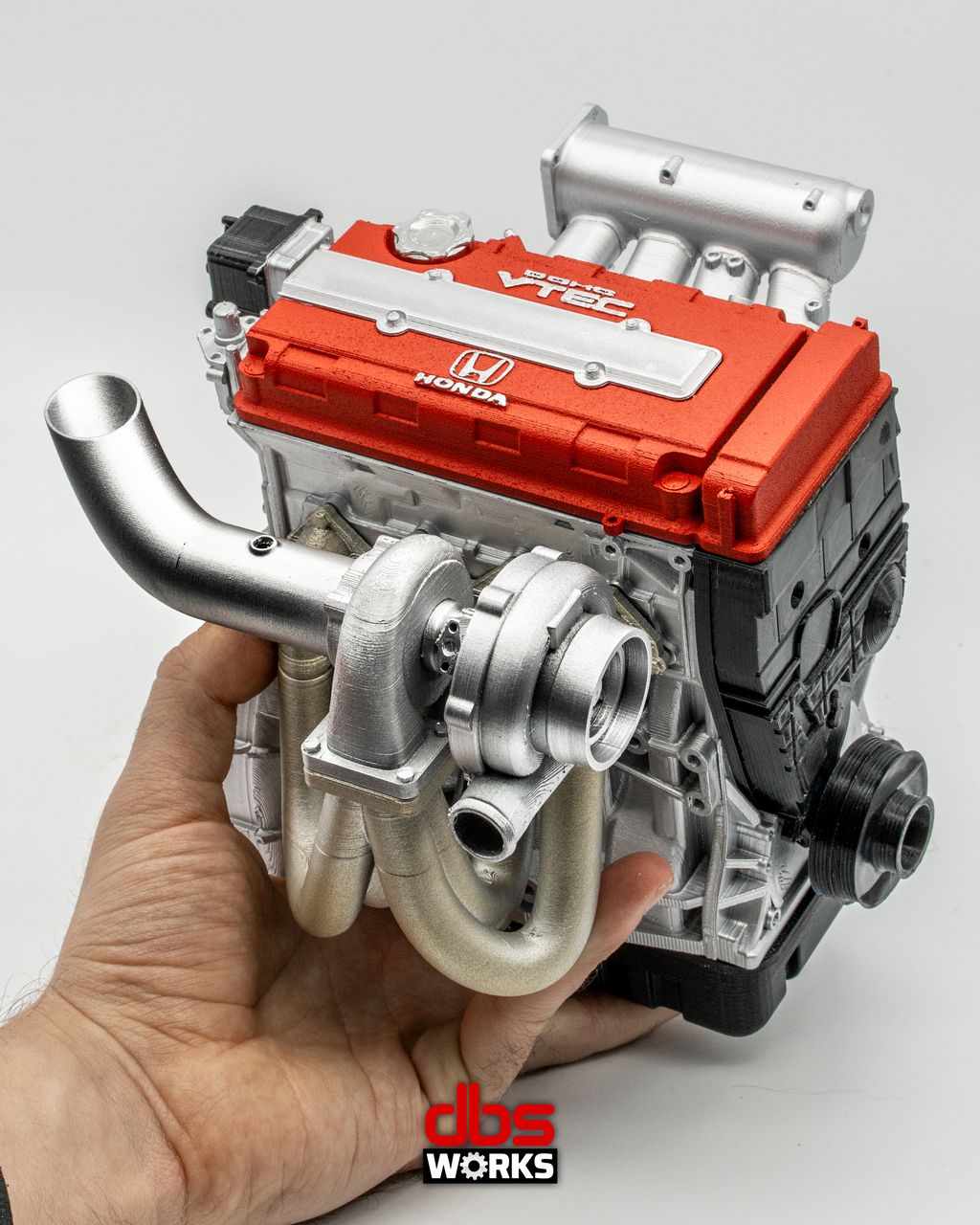 1/4 B-Series (B16/B18) RED Scale Engine – Assembled – dbsworks
