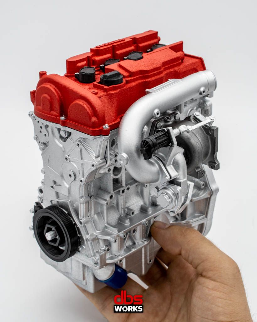 1/4 K20C1 Civic Type R (FK8) Scale Engine – RED Assembled
