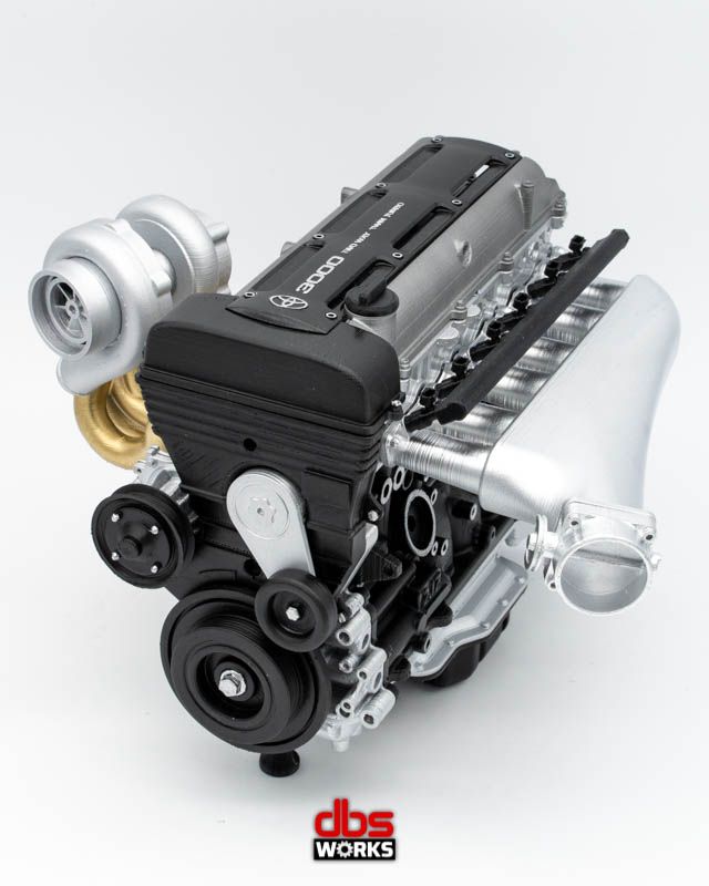 1/4 2JZ-GTE Non-VVT-i Scale Engine - Assembled