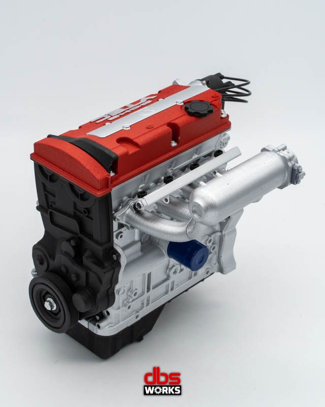 1/4 K-Series (K20/K24) RED Scale Engine - Assembled – dbsworks, red engine  