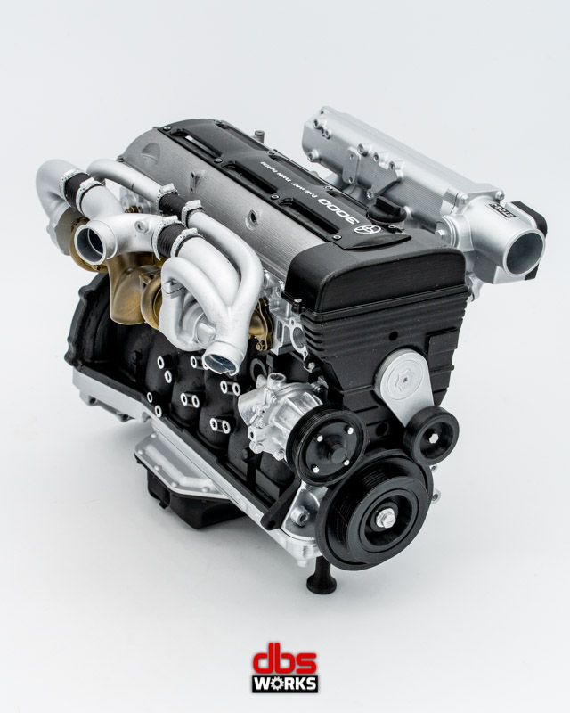 1/4 2JZ-GTE OEM Non-VVT-i Scale Engine