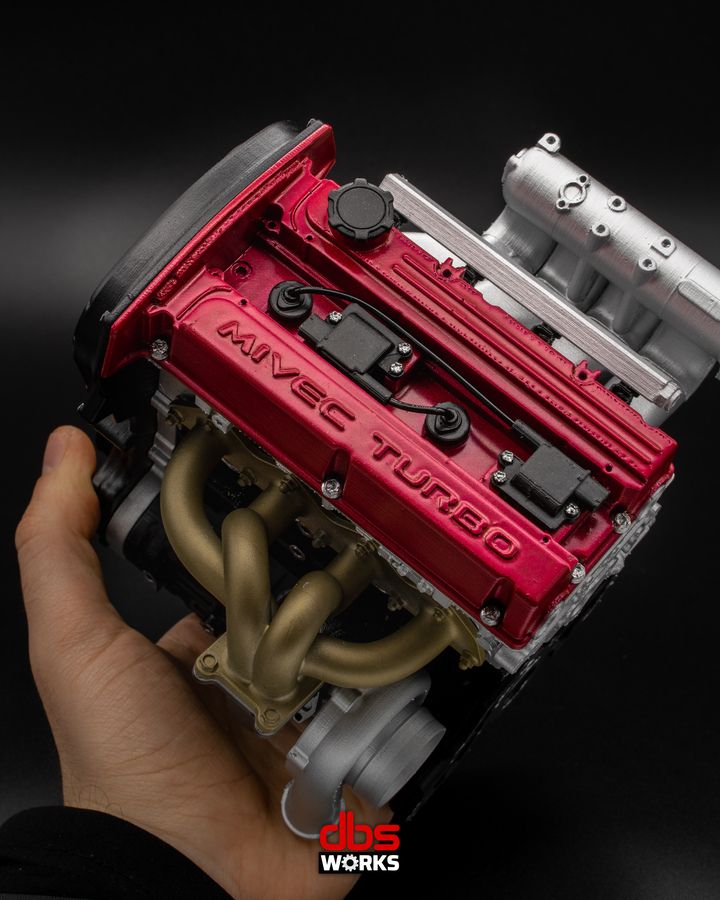 1/4 4G63T MIVEC (Mitsubishi Lancer Evolution IX) Scale Engine