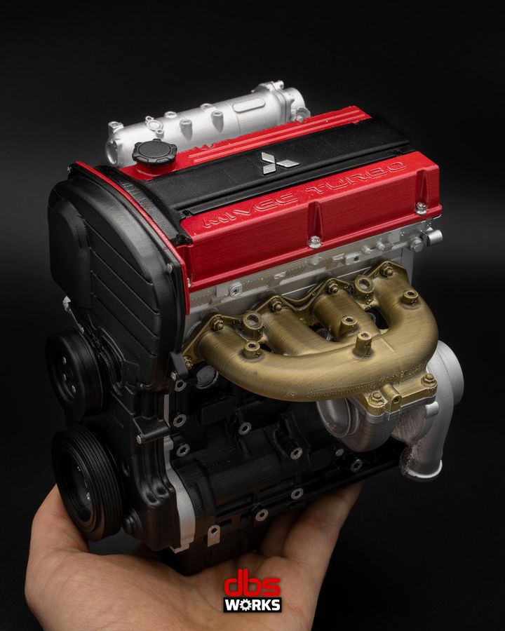 1/4 4G63T MIVEC (Mitsubishi Lancer Evolution IX) Scale Engine