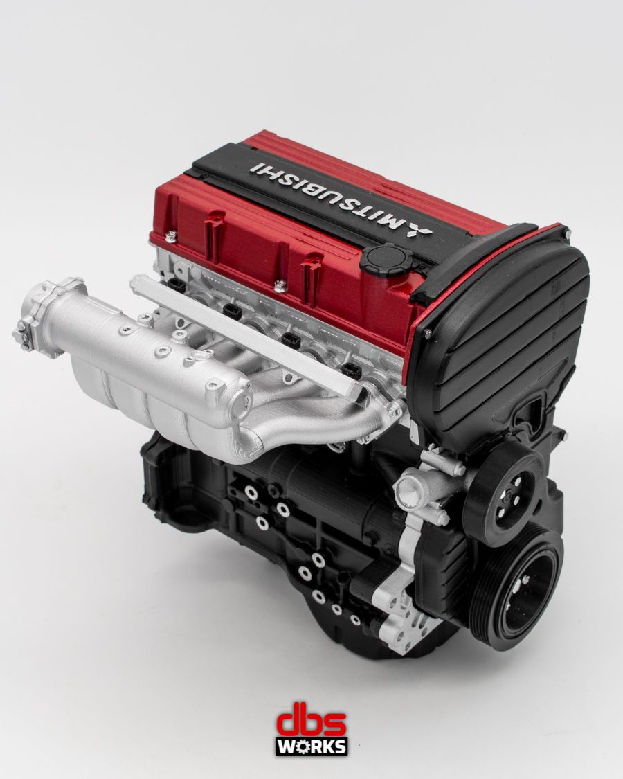 1/4 4G63T Non-MIVEC (Mitsubishi Lancer Evolution IX) Scale Engine