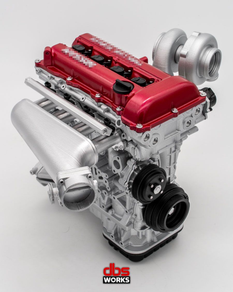 1/4 SR20DET S13 Redtop Scale Engine - Assembled