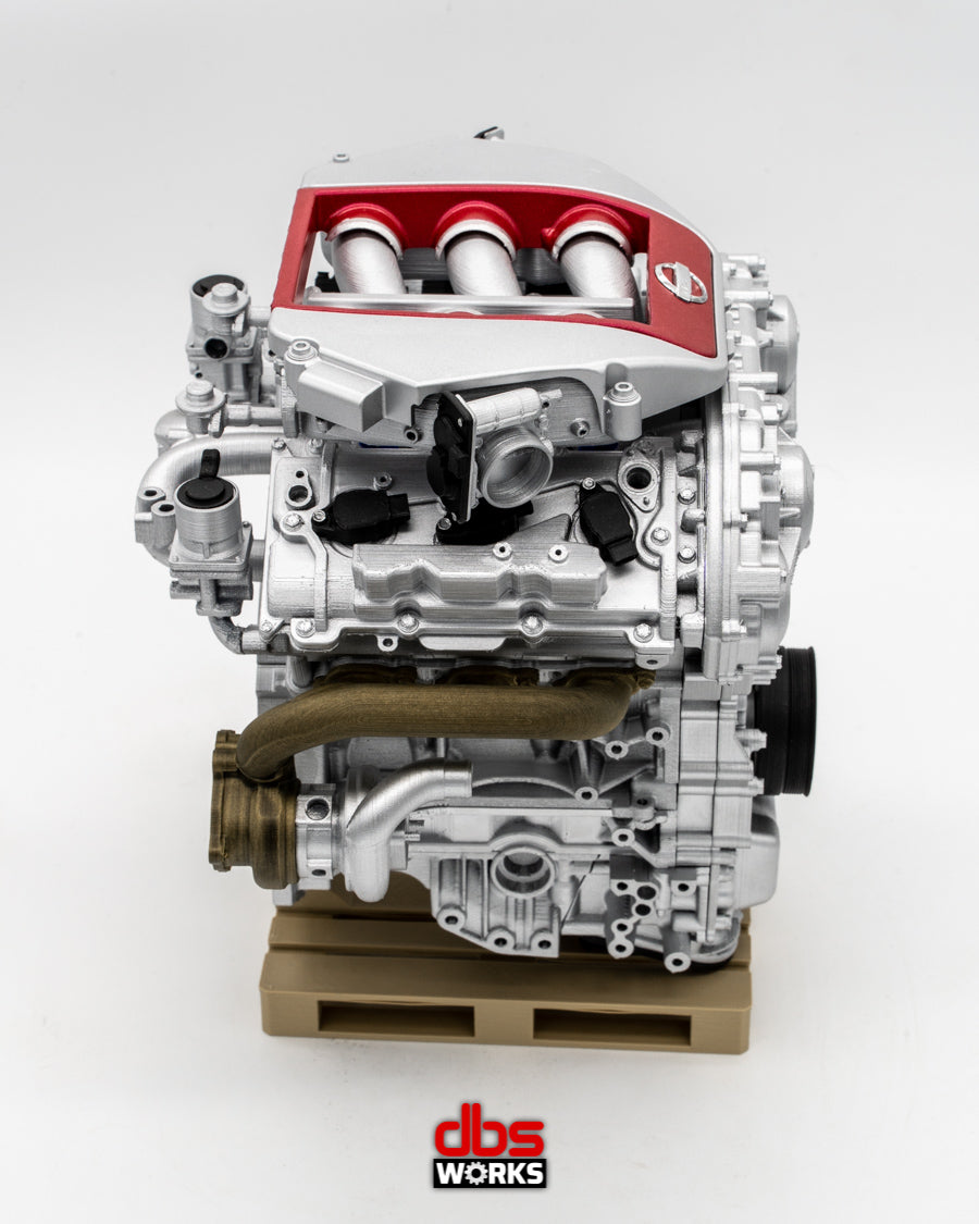 1/4 VR38DETT (Nissan GT-R R35) Scale Engine - Assembled