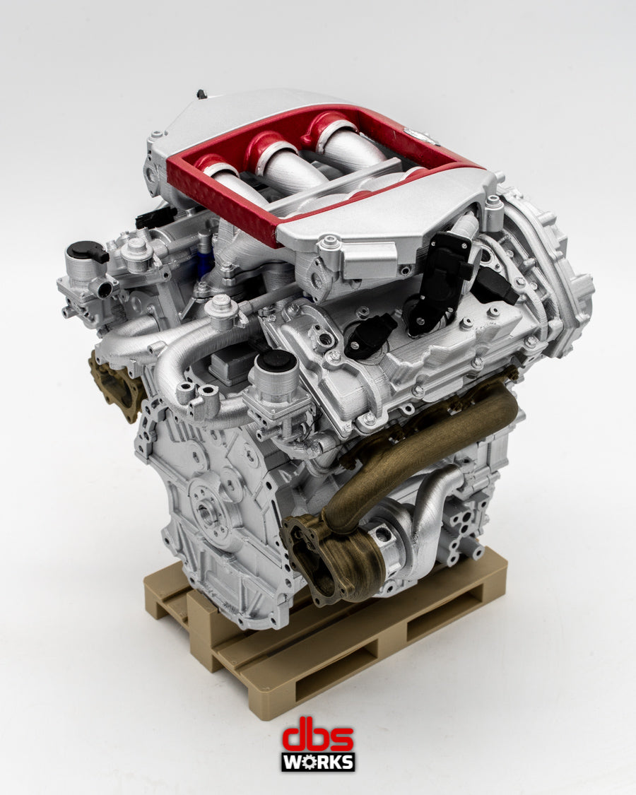 1/4 VR38DETT (Nissan GT-R R35) Scale Engine - Assembled