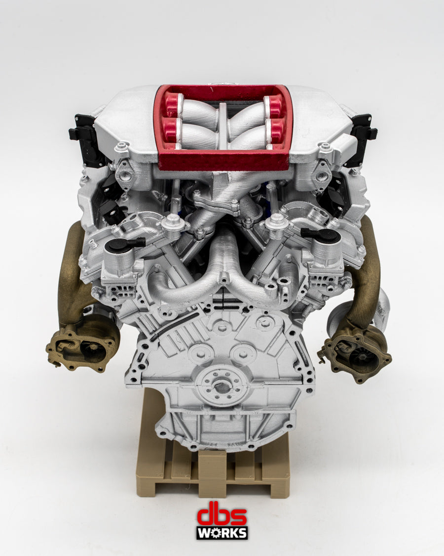 1/4 VR38DETT (Nissan GT-R R35) Scale Engine - Assembled