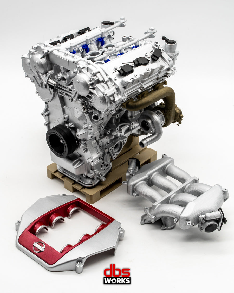 1/4 VR38DETT (Nissan GT-R R35) Scale Engine - Assembled